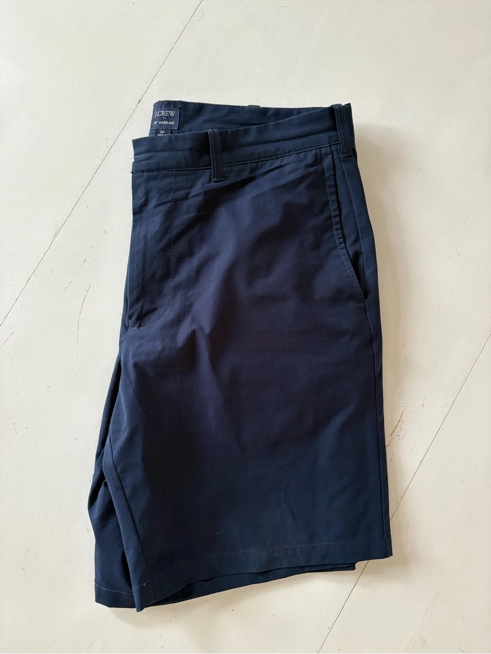J. Crew Men’s Navy Flat-Front performance Shorts